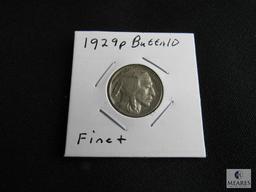 1929 P Buffalo Nickel Fine F-12