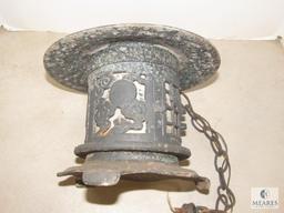 Antique Oriental Metal Hanging Lantern