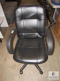 Black Office Chair on wheels