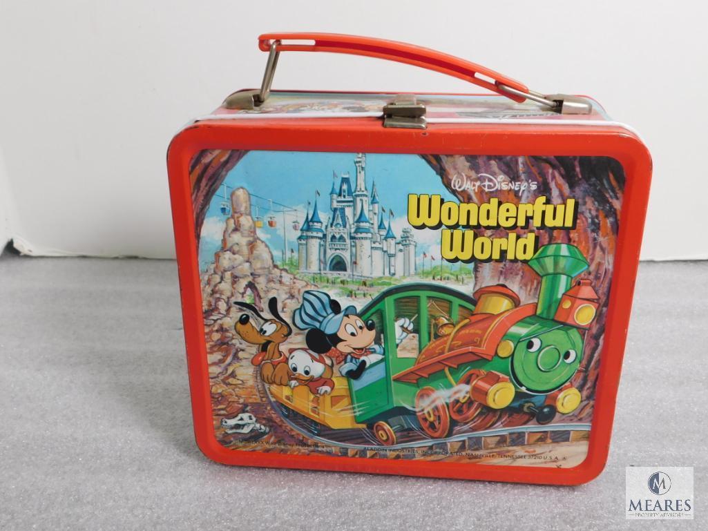 Walt Disney's Wonderful World Vintage Tin Lunch Box & Thermos