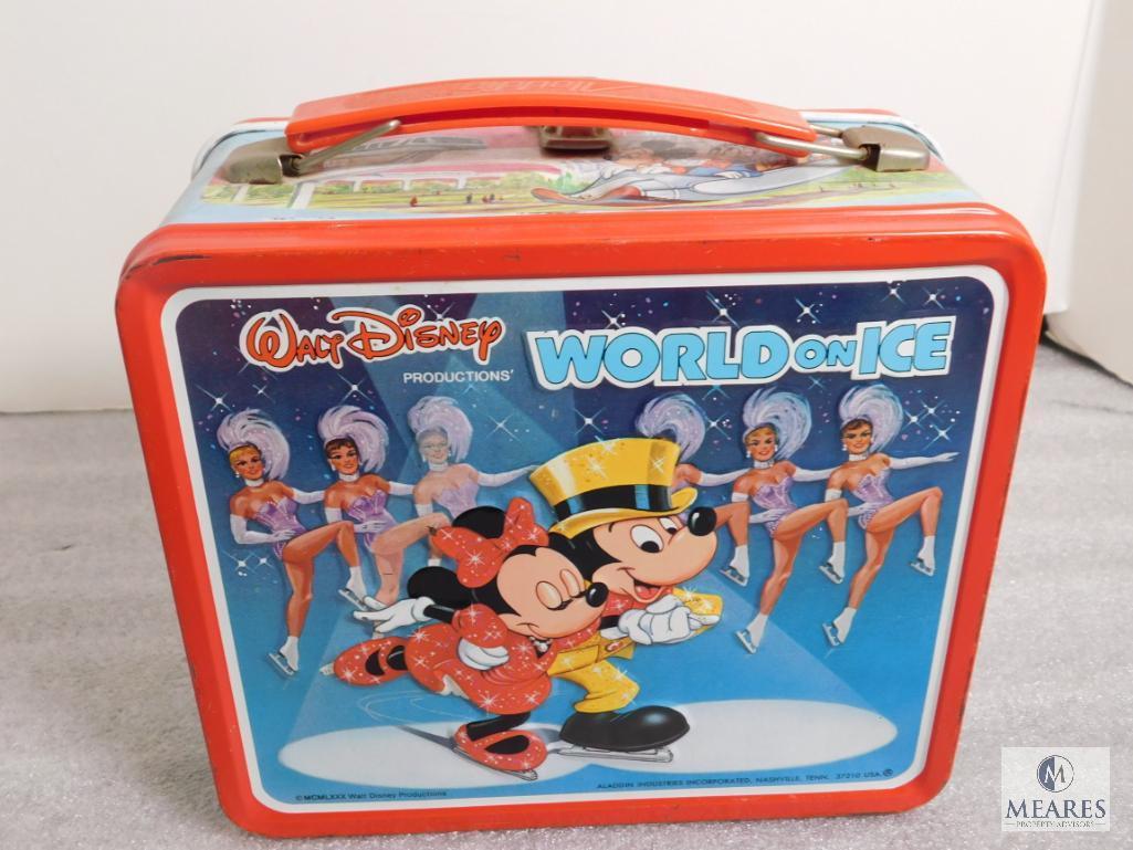 Walt Disney's Wonderful World Vintage Tin Lunch Box & Thermos