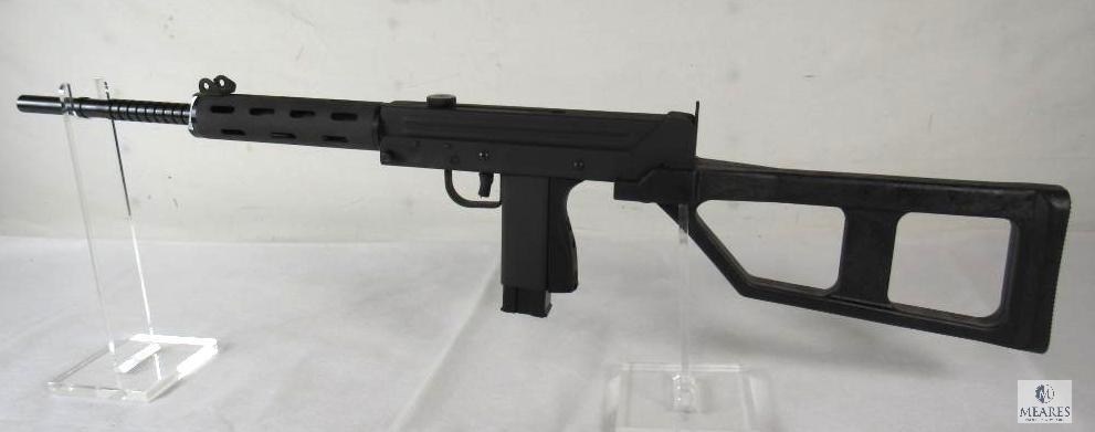 Leinad Cobray CM-11 9mm Semi-Auto Pistol w/ Rifle Stock & Extended Barrel