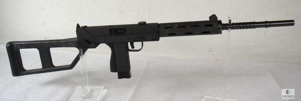 Leinad Cobray CM-11 9mm Semi-Auto Pistol w/ Rifle Stock & Extended Barrel