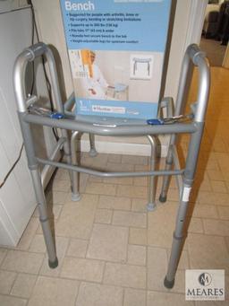 Lat medical supplies blood pressure cuff shower seat and Walker