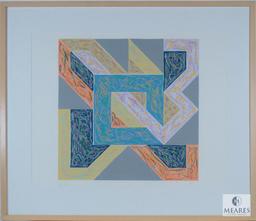 Sidney Guberman Signed Point Reyes framed art Silkscreen 31"x36"