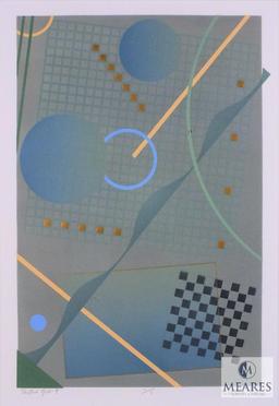 M. Hubert Shifted Grid : 9 Geometric Art 1 of 1 Framed 24" x 31"