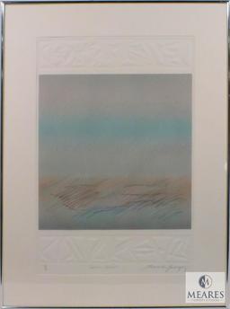 M. Rodriguez Impressions Landscape 1 of 1 Abstract Art Signed and Framed 35" x 26