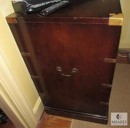 Vintage Four-Drawer Dresser with Brass Pulls