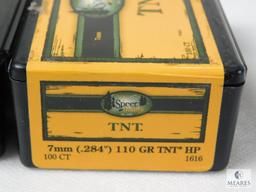 7mm TNT HP, 110 Grain Bullets, Approximately 150 Count speer