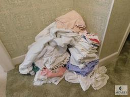 Large lot linens Towels, Sheets, Washcloths, Curtains and Blankets