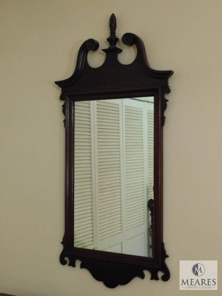 Vintage wood frame mirror 24" x 48"