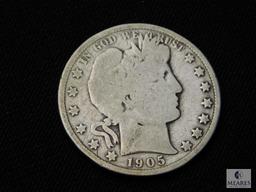 1905-S Barber Half Dollar