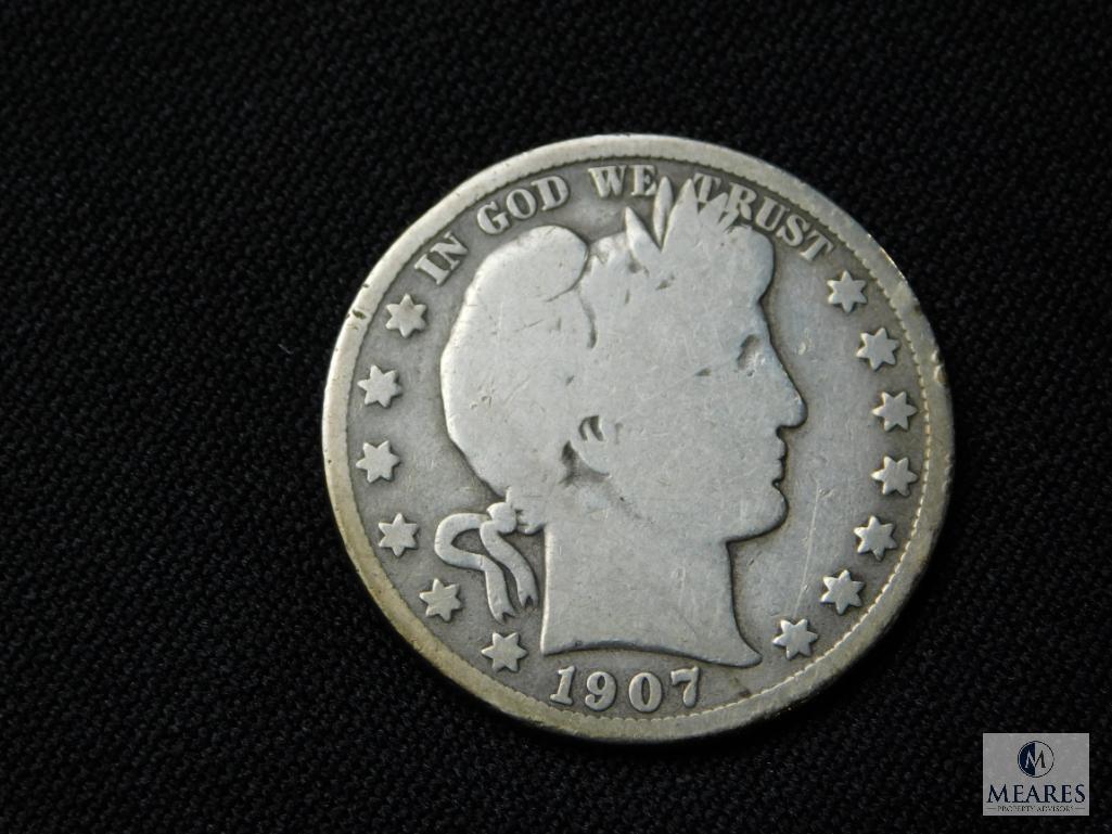 1907-D Barber Half Dollar