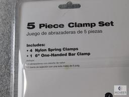 Lot 3 New Sets of Clamps 5 piece set each