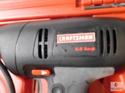 Craftsman 3/8" Electric Drill with Case, Manual, and drill bits