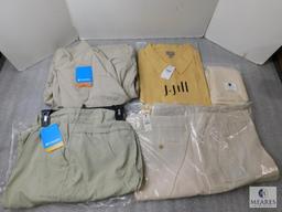 Lot New Women's Talbots Shorts 24W, 2) Columbia 24W Pants, J.Jill 4X Dress Shirt, & Celestial Gift