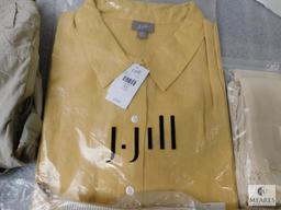 Lot New Women's Talbots Shorts 24W, 2) Columbia 24W Pants, J.Jill 4X Dress Shirt, & Celestial Gift