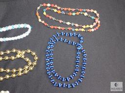 Costume jewelry Beaded necklaces etc.