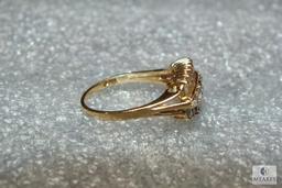 14K Gold Women's Diamond stone Ring