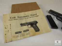 Colt 1908 .380 Hammerless Pocket Pistol US Property - Air Force General