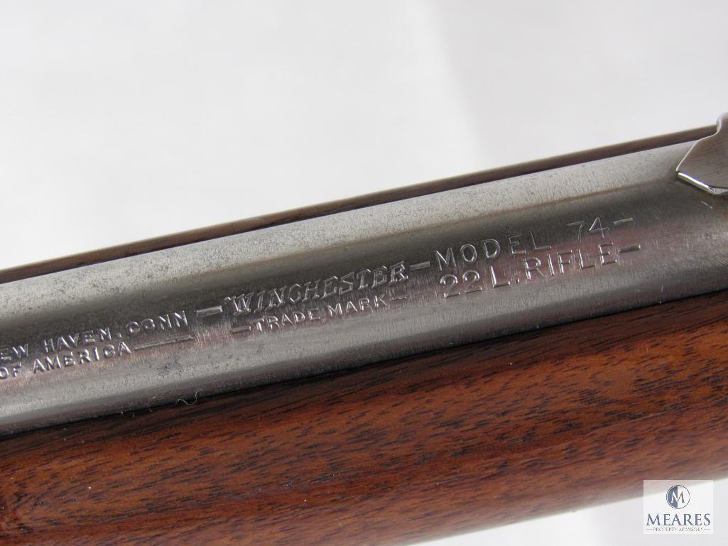 Winchester 74 .22 LR Stock Fed Rifle