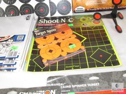 Huge Lot Shooting Targets Metal Spinners, Metal Jack, Paper Targets, and Self Adhesive Stickers