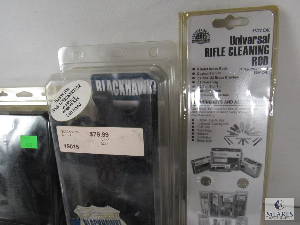 Lot 13 New various Gun Holsters & 1 Cleaning kit - Galco & Blackhawk brands