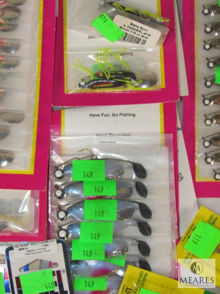 HUGE lot New Fishing bait lures - Little Guppy, Road Runner Willow Blade, Rebel, +