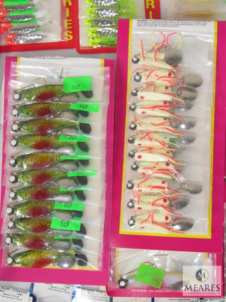 HUGE lot New Fishing bait lures - Little Guppy, Road Runner Willow Blade, Rebel, +