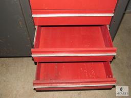 Tool Chest Bench Table 5 Drawer w/ Cabinet and Wood Table Top