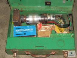 Remington Stud Driver Tool with Fasteners and Metal tool box