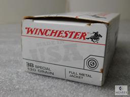 50 Rounds Winchester 38 Special Ammunition 130 Grain Bullets