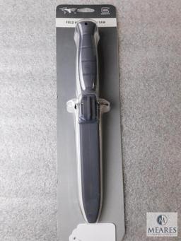 New Glock Field Knife Grey with Saw and Scabbard