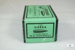 100 COunt SIerra 30 caliber bullets 190 grain matchking hollow point