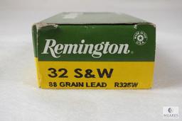 50 Rounds Remington 32 S&W ammo 88 grain lead