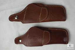 2 leather Hunter brand thumb break holsters fits Colt 1911 commander and similar semi auto pistols