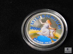 2000 Millennium Liberty Republic of Liberia 20 Dollar