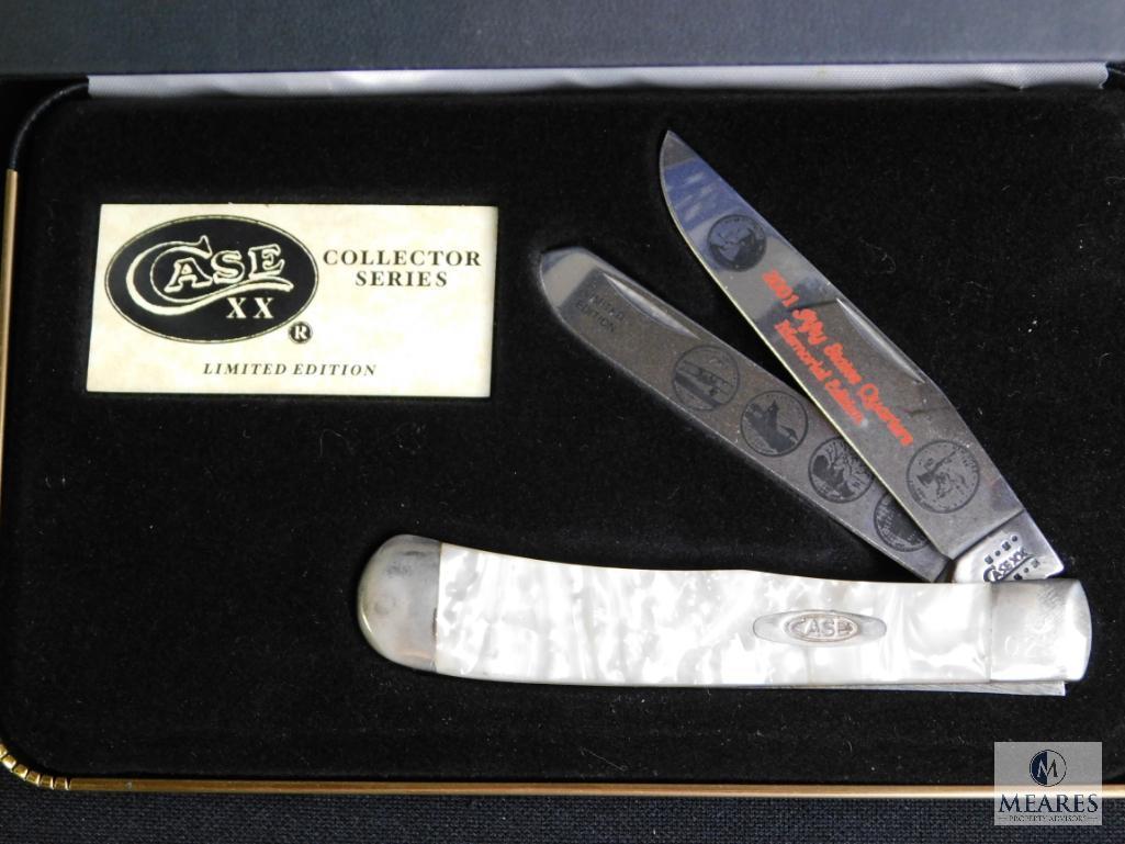 025 Case Collector Knife and 2001 State Quarter Complete year set