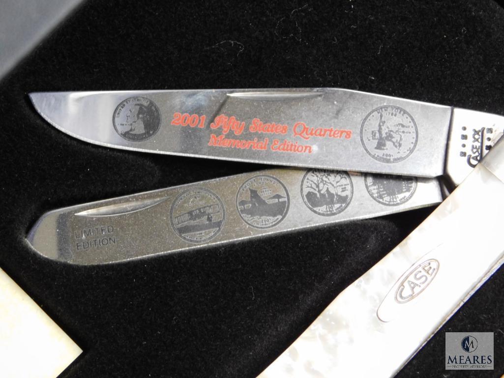 025 Case Collector Knife and 2001 State Quarter Complete year set