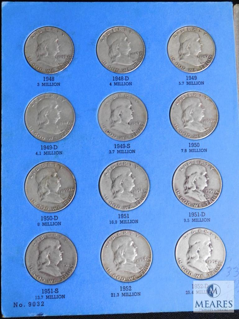 Benjamin Franklin Half Dollar Collection 1948 - 1963 Set