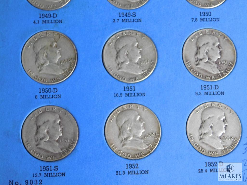 Benjamin Franklin Half Dollar Collection 1948 - 1963 Set