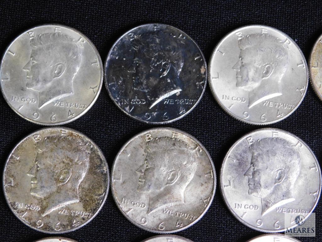 Lot 20 1964 Kennedy Half Dollars