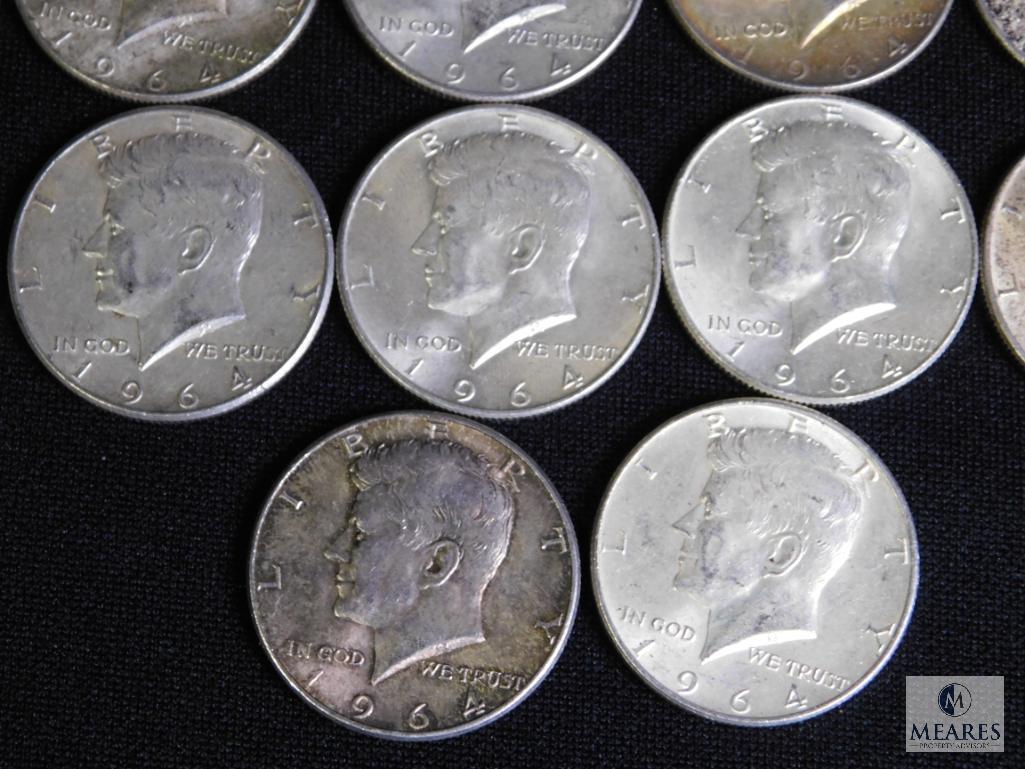 Lot 20 1964 Kennedy Half Dollars