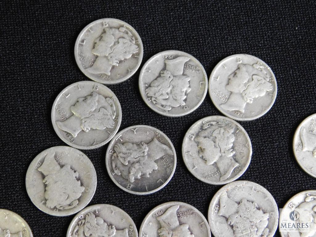 Lot 20 Mercury Dimes Mix Dates