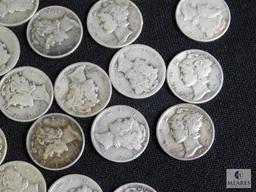 Lot 20 Mercury Dimes Mix Dates