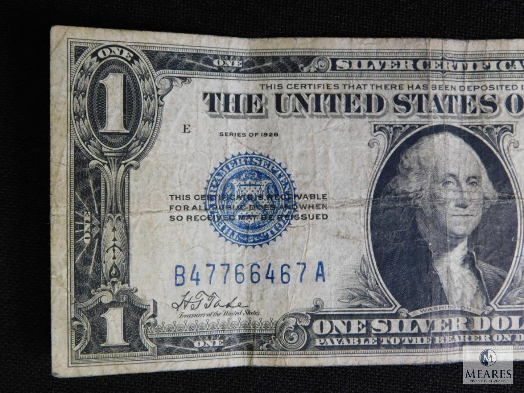 1928 Blue Seal Silver Certificate