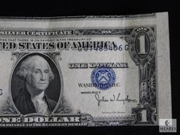 1935 D Blue Seal Silver Certificate Off Center Cut Error