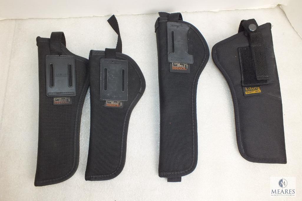 4 Assorted Holsters Fit 4-6 1/2" Revolvers