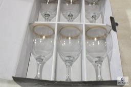 Lot of 6 Da Vinci water Goblets