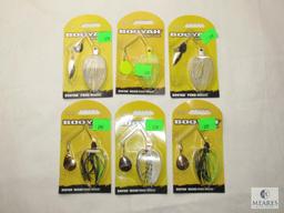 Lot 6 New Booyah Spinner Blade Fishing Lures